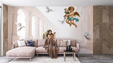 Фотошпалери флізелінові Print-walls 3D Ангели 0328 100&times;100 см (Ш&times;В) 0328 фото