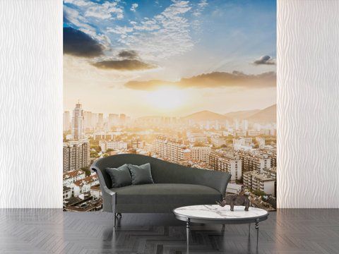 Фотошпалери флізелінові Print-walls Світло над Мегаполісом 0660 100&times;100 см (Ш&times;В) 0660 фото