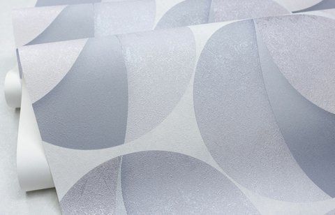 Флізелінові шпалери вініл гарячого тиснення SINTRA Sphere 512432 Сірий (1,06х10,05м) 512432 фото