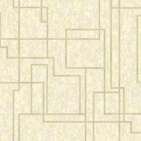 Флізелінові шпалери вініл гарячого тиснення AdaWall Octagon 1202-2 кремовий (1,06х10,05м) 1202-2 фото