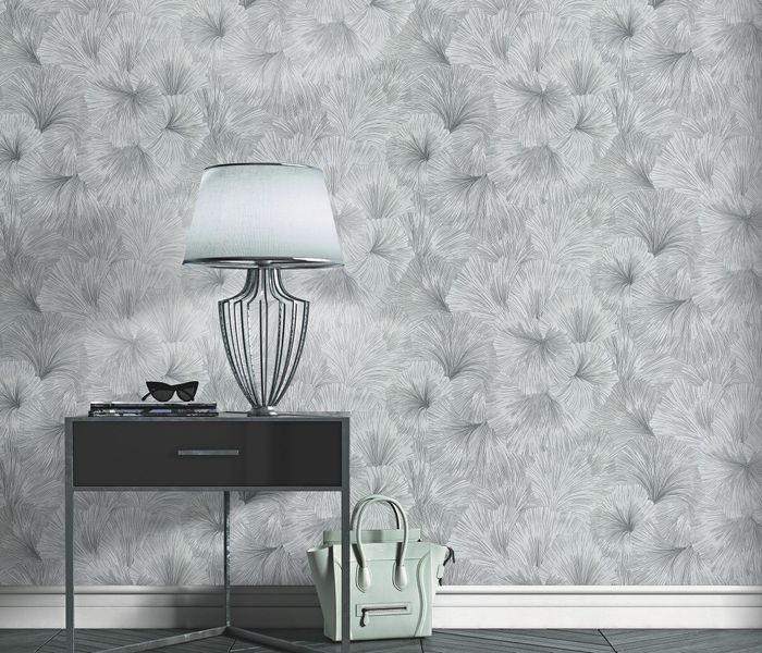 Флизелиновые обои винил горячего тиснения Erismann Fashion for Walls 4 12183-10 серый (1,06х10,05м) 12183-10 фото