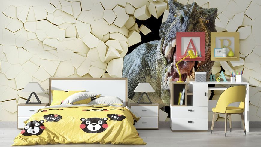 Фотообои флизелиновые Print-walls Зверь в комнате 0856 100&times;100 см (Ш&times;В) 0856 фото