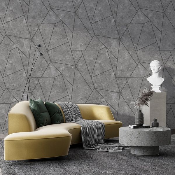 Флизелиновые обои винил горячего тиснения DU&KA LifeStyle 23130-3 Темно-серый (1,06х10,05м) 23130-3 фото