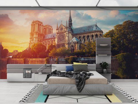Фотообои флизелиновые Print-walls старинный замок 0236 100&times;100 см (Ш&times;В) 0236 фото