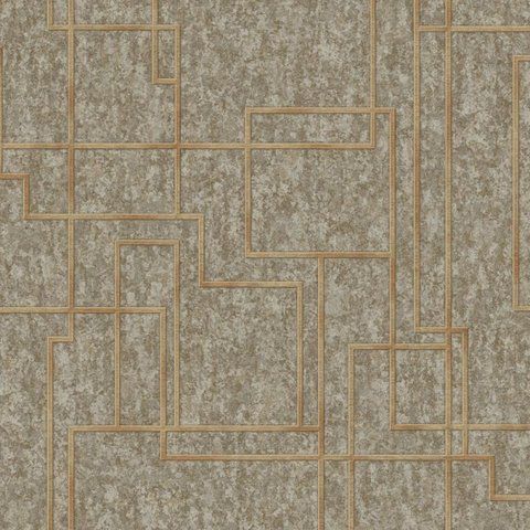 Флизелиновые обои винил горячего тиснения AdaWall Octagon 1202-4 Коричневый (1,06х10,05м) 1202-4 фото