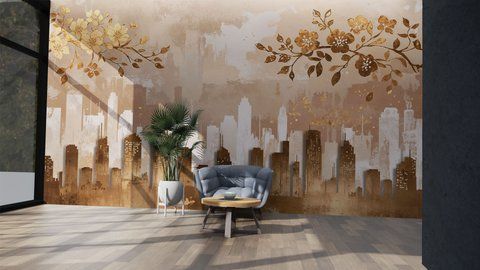 Фотошпалери флізелінові Print-walls висота думок 0694 100&times;100 см (Ш&times;В) 0694 фото