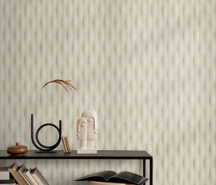 Флізелінові шпалери вініл гарячого тиснення Erismann Fashion for walls 5 12251-02 Бежевий (1,06х10,05м) 12251-02 фото