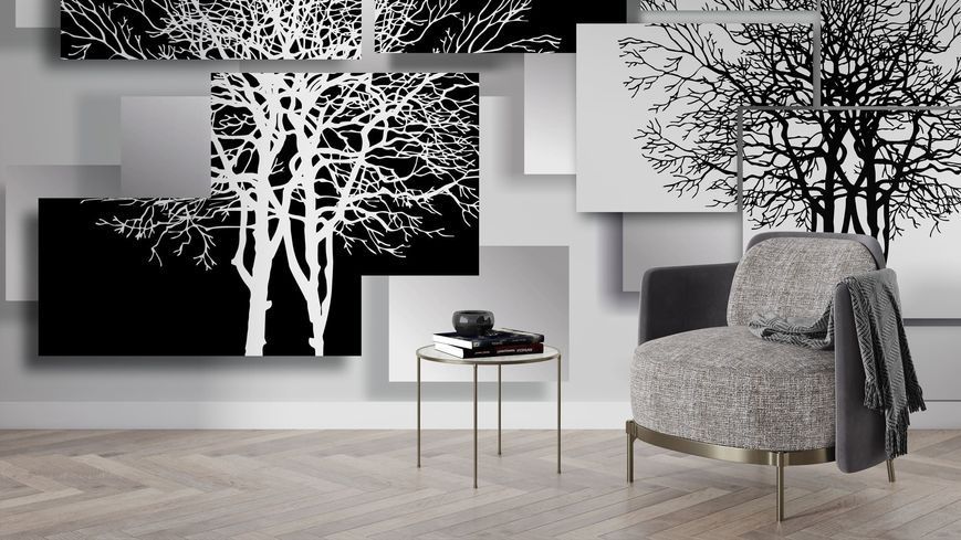 Фотообои флизелиновые Print-walls линии леса 0690 100&times;100 см (Ш&times;В) 0690 фото