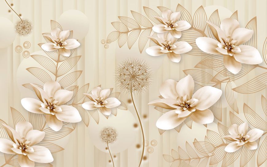 Фотошпалери флізелінові Print-walls ніжність і вишуканість 0380 100&times;100 см (Ш&times;В) 0380 фото