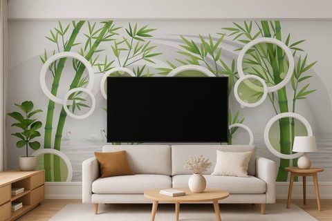 Фотошпалери флізелінові Print-walls бамбук 0171 100&times;100 см (Ш&times;В) 0171 фото