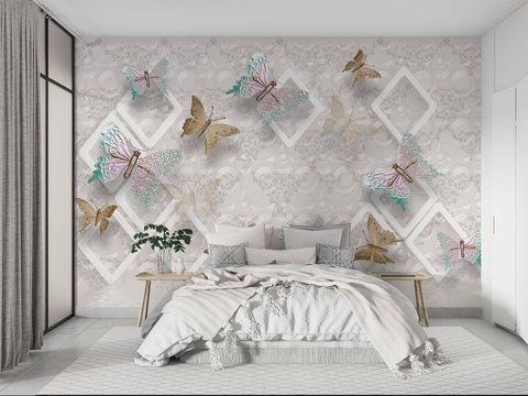 Фотошпалери флізелінові Print-walls Метелики тиші 0589 100&times;100 см (Ш&times;В) 0589 фото