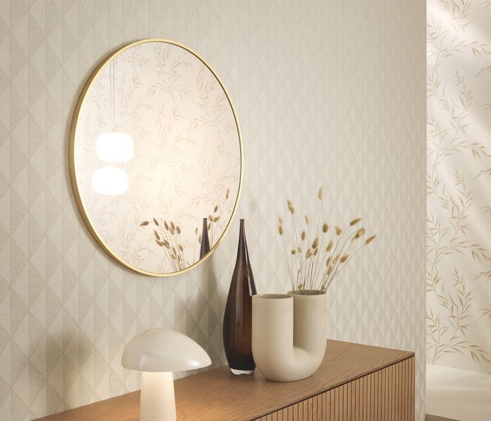 Флизелиновые обои винил горячего тиснения Erismann Fashion for walls 5 12252-02 Бежевый (1,06х10,05м) 12252-02 фото