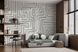 Фотошпалери флізелінові Walldeco Лабіринт абстракція w08299v2 Сірий 300х200 см w08299v2 фото 1
