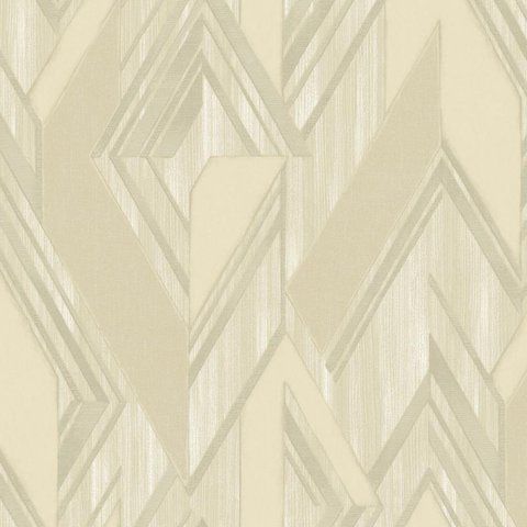 Флизелиновые обои винил горячего тиснения AdaWall Octagon 1205-1 Кремовый (1,06х10,05м) 1205-1 фото