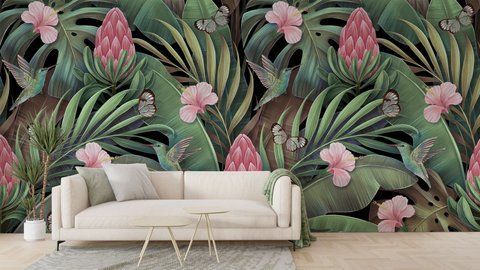 Фотошпалери флізелінові Print-walls тропічна серенада 0792 100&times;100 см (Ш&times;В) 0792 фото