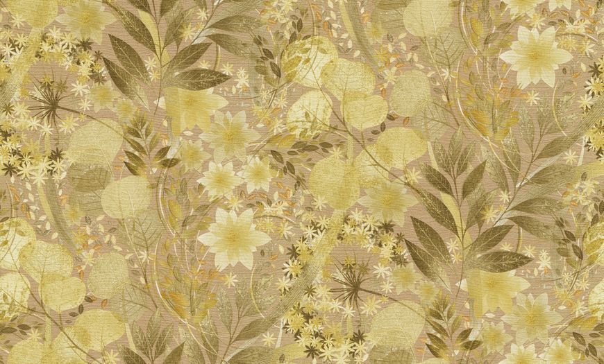 Флизелиновые обои винил горячего тиснения Erismann Secret Garden 12238-20 Желтый (1,06х10,05м) 12238-20 фото