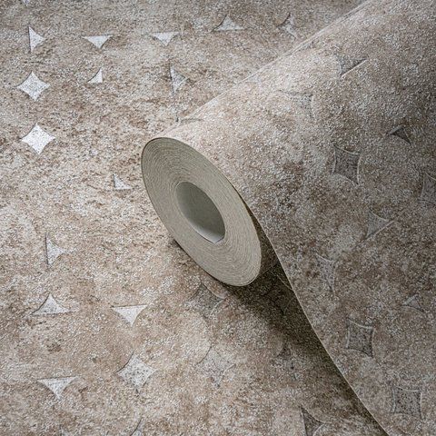 Флізелінові шпалери вініл гарячого тиснення AS Creation Metropolitan 39656-4 оливковий (0,53х10,05м) 39656-4 фото