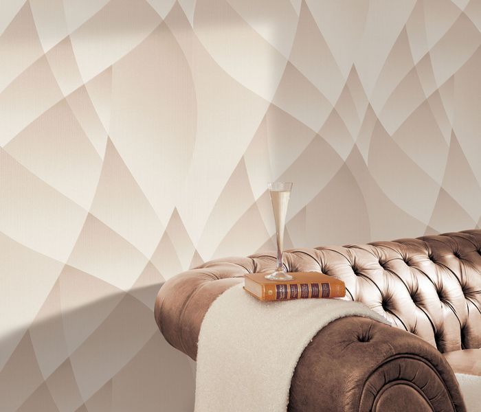 Флізелінові шпалери вініл гарячого тиснення Erismann Fashion for Walls 4 12184-02 бежевий (1,06х10,05м) 12184-02 фото