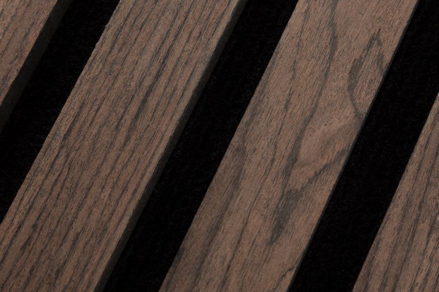 Акустична стінова панель рейки Wood Wall Горіх Буделі на фетровій основі 2800х300х18 мм WP260305 WP260305 фото