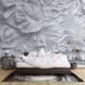 Фотообои флизелиновые Print-walls 3D белые листья 0130 100&times;100 см (Ш&times;В) 0130 фото 1