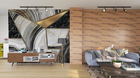 Фотообои флизелиновые Print-walls Мраморная симметрия 0729 100&times;100 см (Ш&times;В) 0729 фото