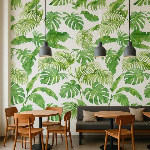 Фотошпалери флізелінові Print-walls пальмове листя 0178 100&times;100 см (Ш&times;В) 0178 фото