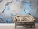 Фотообои флизелиновые Print-walls 3D голубые соты 007 100&times;100 см (Ш&times;В) 007 фото 1