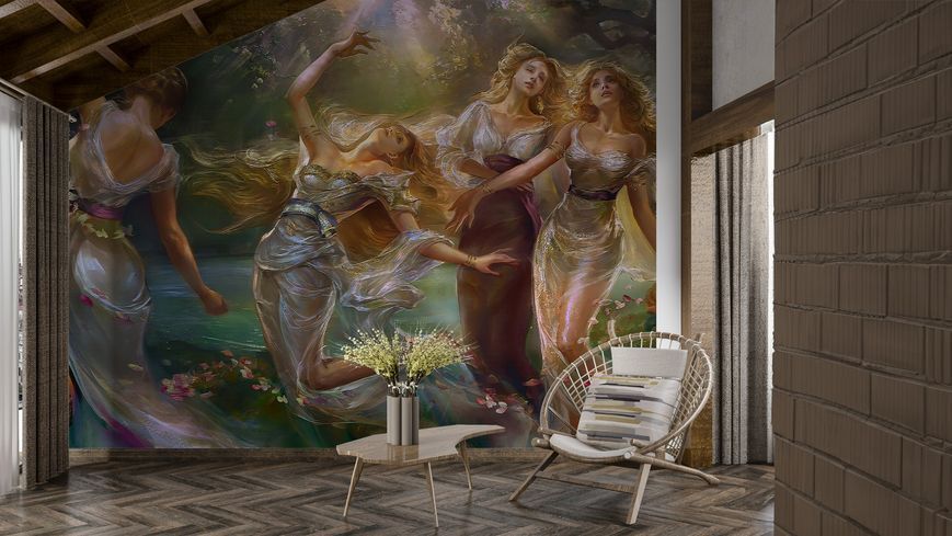Фотообои флизелиновые Print-walls Танец музы 0691 100&times;100 см (Ш&times;В) 0691 фото