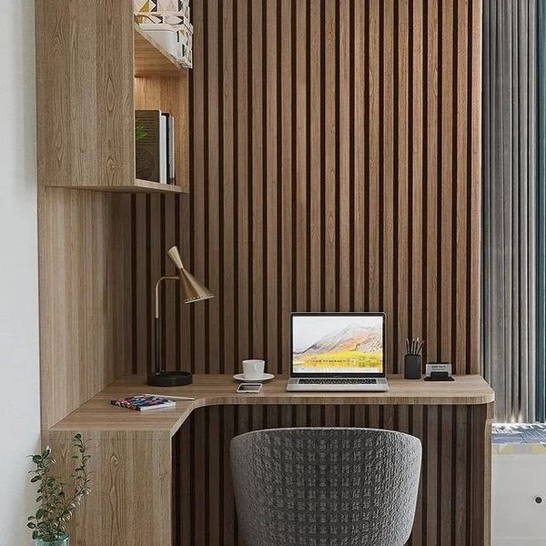 Акустична стінова панель рейки Wood Wall Горіх Капрі на фетровій основі 2800&times;300&times;18 мм WP260308 WP260308 фото