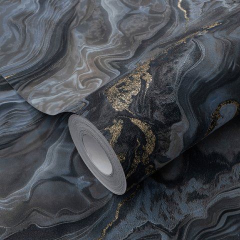 Флізелінові шпалери вініл гарячого тиснення Erismann Elle Decoration 12219-08 синій (1,06х10,05м) 12219-08 фото