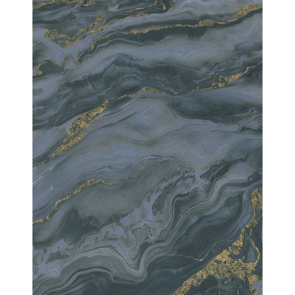 Флизелиновые обои винил горячего тиснения Erismann Elle Decoration 12219-08 синий (1,06х10,05м) 12219-08 фото
