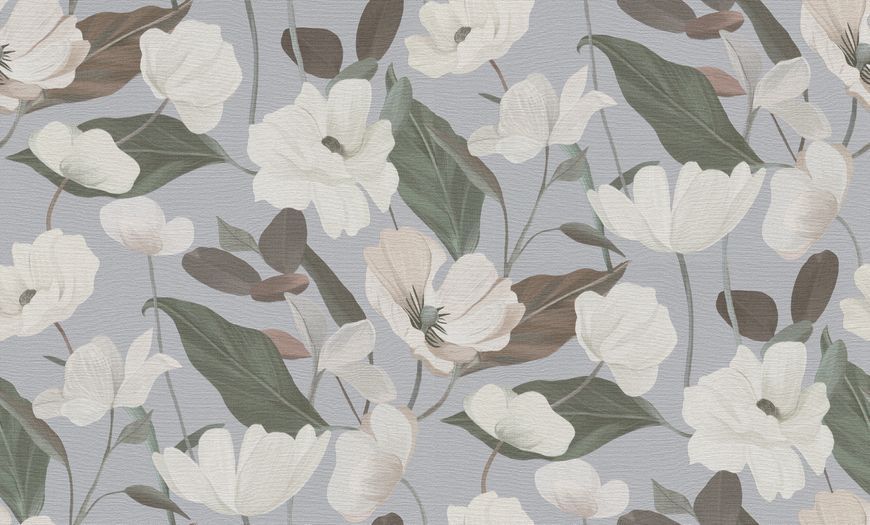 Флизелиновые обои винил горячего тиснения Erismann Secret Garden 12240-31 Серый (1,06х10,05м) 12240-31 фото
