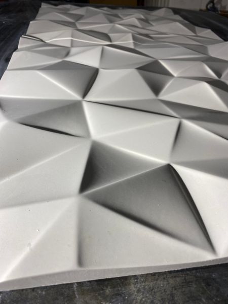 3D гіпсова панель ЖАТА БУМАГА 500x500x20 мм Knauf Г-10 Жатка Бумага фото