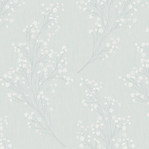 Флізелінові шпалери вініл гарячого тиснення Grandeco Anita A81905 сіра-м'ята (1,06х10,05м) A81905 фото