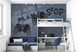 Фотообои флизелиновые Walldeco Игровые джойстики w00829 Синий 100х100 см w00829 фото 1