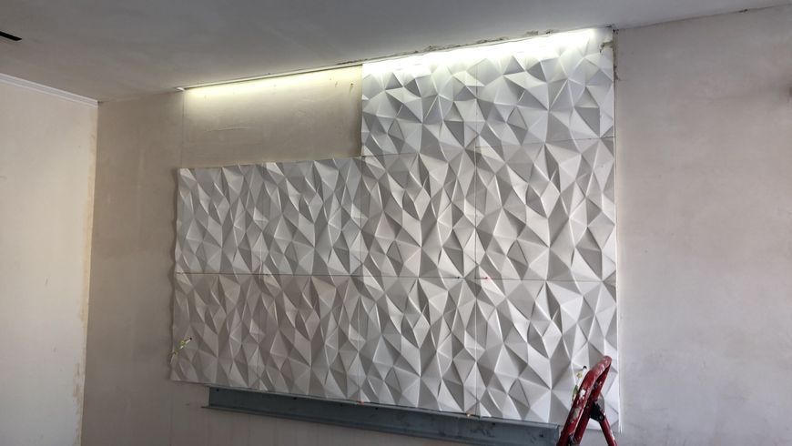 3D гіпсова панель ЖАТА БУМАГА 500x500x20 мм Knauf Г-10 Жатка Бумага фото