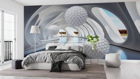 Фотошпалери флізелінові Print-walls Архітектура майбутнього 0563 100&times;100 см (Ш&times;В) 0563 фото