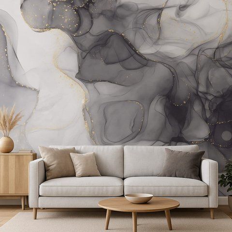 Фотошпалери флізелінові Print-walls чорний флюїд 0194 100&times;100 см (Ш&times;В) 0194 фото
