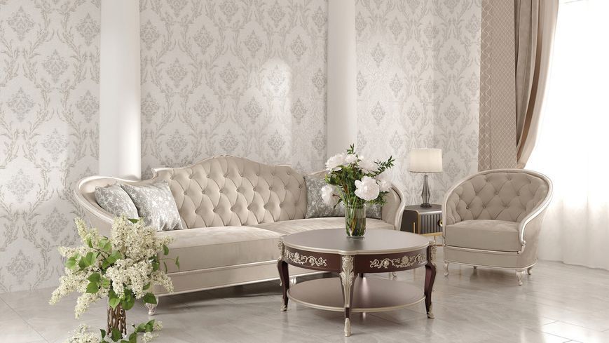 Флізелінові шпалери вініл гарячого тиснення SINTRA Willow 520079 Бежевий (1,06х10,05м) 520079 фото