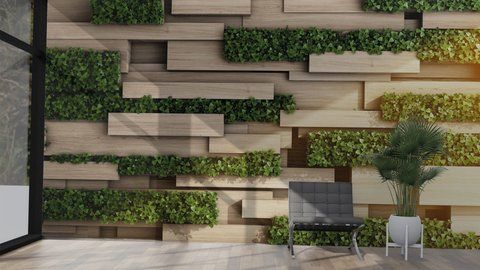 Фотообои флизелиновые Print-walls 3D деревянные панели с листьями 0154 100&times;100 см (Ш&times;В) 0154 фото