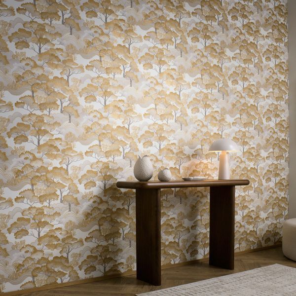 Флизелиновые обои винил горячего тиснения Erismann Elle Decoration 12221-30 золотой (1,06х10,05м) 12221-30 фото