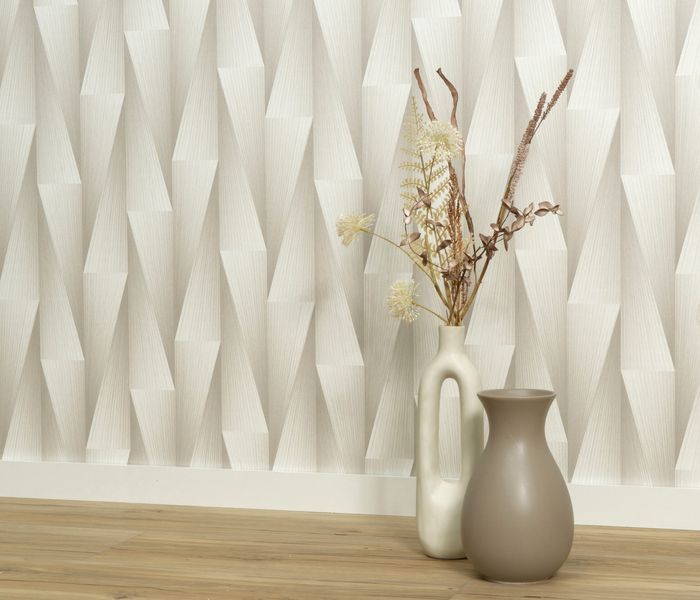 Флизелиновые обои винил горячего тиснения Erismann Fashion for walls 5 12254-38 Кремовый (1,06х10,05м) 12254-38 фото