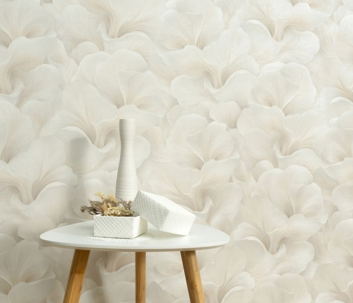 Флизелиновые обои винил горячего тиснения Erismann Fashion for walls 5 12255-02 Бежевый (1,06х10,05м) 12255-02 фото
