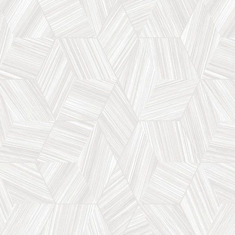 Флізелінові шпалери вініл гарячого тиснення AdaWall Octagon 1211-4 білий (1,06х10,05м) 1211-4 фото