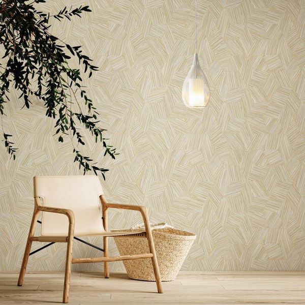 Флизелиновые обои винил горячего тиснения AdaWall Octagon 1211-4 Белый (1,06х10,05м) 1211-4 фото