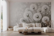 Фотообои флизелиновые Walldeco Созревшие одуванчики бежево-белые w08594 300х200 см w08594 фото 1