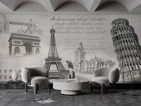 Фотошпалери флізелінові Print-walls Місто спогадів 0579 100&times;100 см (Ш&times;В) 0579 фото