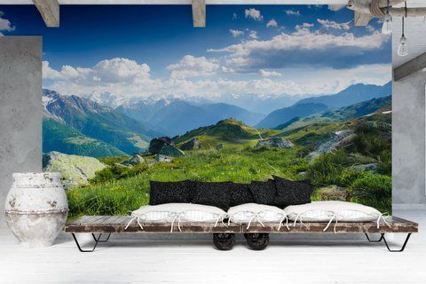 Фотообои флизелиновые Print-walls рассвет в горах 081 100&times;100 см (Ш&times;В) 081 фото