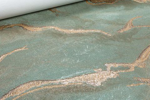 Флизелиновые обои винил горячего тиснения DU&KA Long River 30200-8 Зеленый (1,06х10,05м) 30200-8 фото