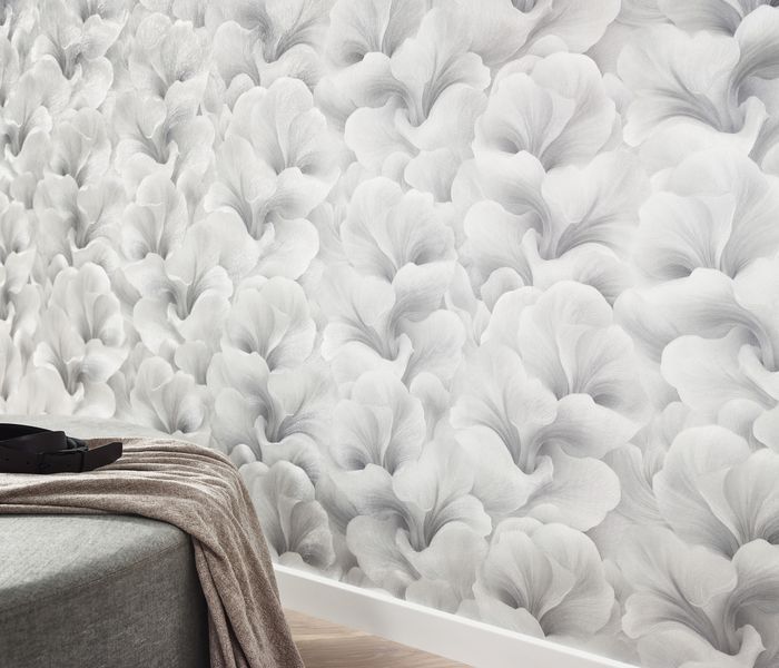 Флизелиновые обои винил горячего тиснения Erismann Fashion for walls 5 12255-31 Серый (1,06х10,05м) 12255-31 фото